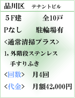 アパート・マンション共用部分の定期清掃サンプル例